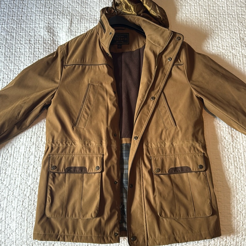 Jos A Bank Tan Winter Jacket